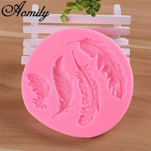 Aomily Lifelike Feather Silicone Mat Pad Lace Cake Fondant Mold Butterfly Mousse Cake Kitchen DIY Baking Decorating Bakeware