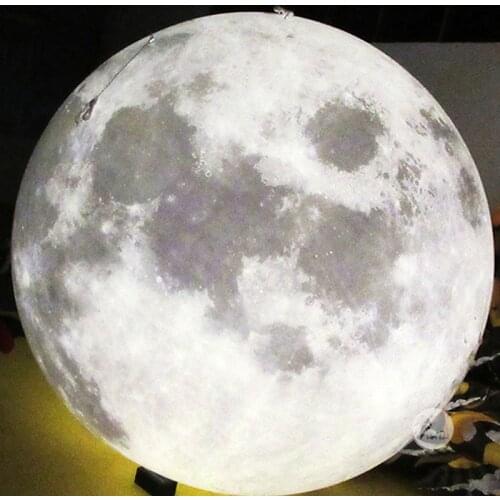 LED Color Flashing Light Giant PVC Inflatable Planetary Moon Balloon