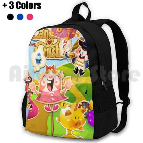 Tiffi And Friends Candy Crush Outdoor Hiking Backpack Waterproof Camping Travel Candy Crush Saga Tiffi Games Apps Didi