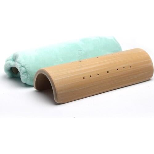 U-shaped bamboo pillow lumbar pillow-occipital cervical traction repair bamboo tube hard relieve headache physiotherapy