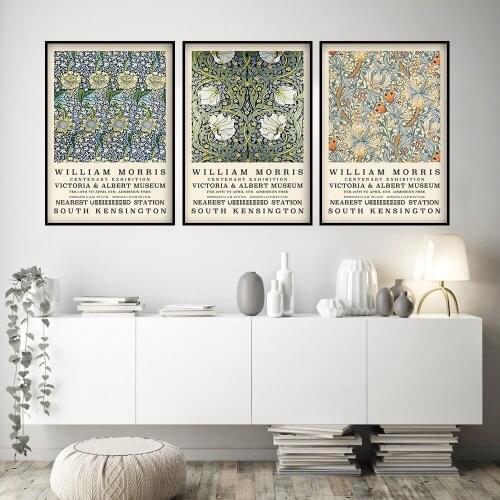 William Morris Canvas Print Vintage Citrus Fruit Museum Exhibition Poster Gallery Art Painting Wall Decor pictures For Living Ro