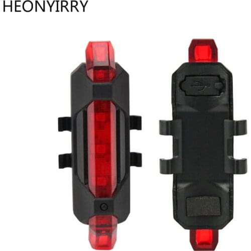 Waterproof USB Rechargeable Bicycle Tail Light 4 Modes Back Bike Flashing Safety Warning Lamp Bicycle Rear Light