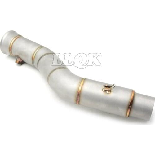Motorcycle middle of the exhaust pipe muffler exhaust pipe for YAMAHA YZF1000 YZF-R1 YZFR1 YZF 1000 R1 09 10 11 12 13 14