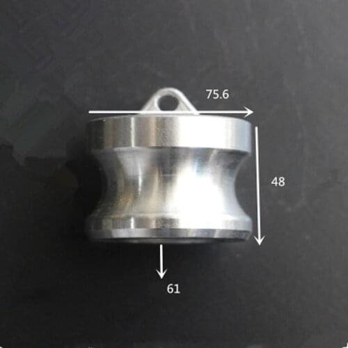 2-1/2" End Plug Type DP Camlock Quick Disconnect Coupling 316 Stianless Cam Groove For Hose Pumps Homebrew