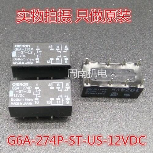 5Pcs/Lot Relay G6A-274P-St-Us-12Vdc G6A-274P-St-Us-Dc12V Dip-8 New And Original