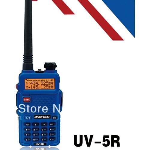 BAOFENG UV 5R Blue Color Dual Band Two-way Radio Free Earpiece Baofeng UV-5R walkie talkie UV5R portable radio