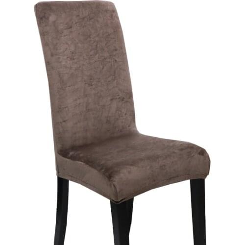 Velvet Dining Chair Cover Spandex Elastic Chair Slipcover Dining Room Chair Covers Seat Case for restaurant