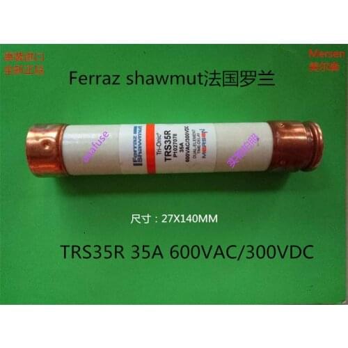Free shipping 5pcs TRS35R Ferraz France Roland 27x140MM delay fuse 35A600V mersen genuine
