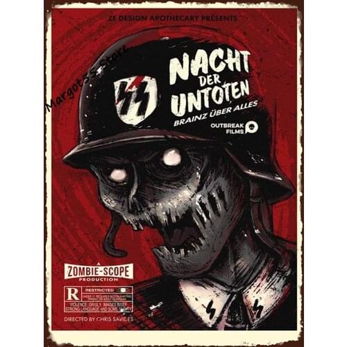 Decoracion hogar moderno for Metal Sign - Horror Movie Tin Sign Retro Plaque Poster 8X12 Inch Wall Home living room Decor