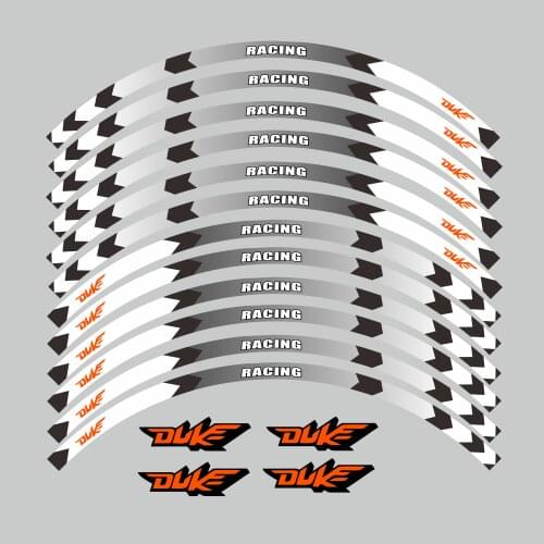 FOR KTM DUKE 125 150 200 300 390 790 990 1290 Motorcycle Parts Contour Wheel Decoration Decal Sticker