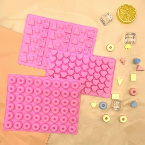 Gummy QQ sugar silicone mold Love donut ice cream cake mold Chocolate Baking Decoration Delivery tools