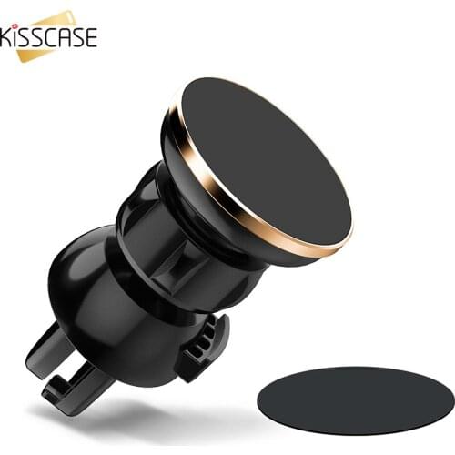 KISSCASE Magnetic Mobile Phone Car Holder For iPhone 12 11 X XR 8 Strong Adsorption Air Vent Clip Mount Bracket Car Holder Stand