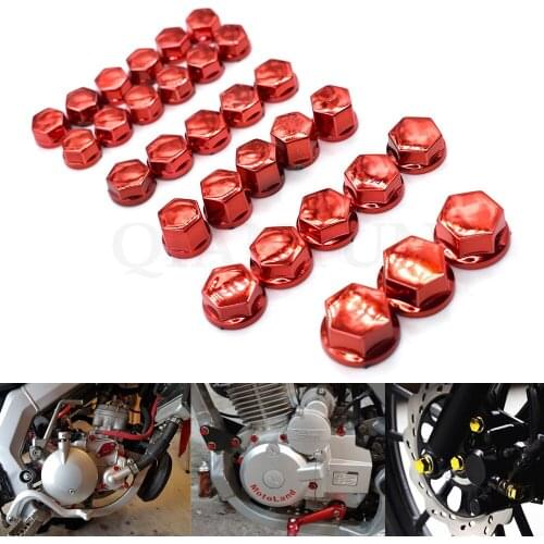 Screw Cap Modification Decorative Bolt Cover Motorcycle Accessories Electroplated Durable For Yamaha Kawasaki