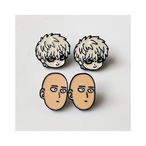 ONE PUNCH-MAN Fashion Anime Cartoon Earring Animal Stud Earrings For Women Girls Kids Jewelry New Gift