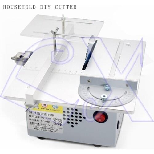 T50 function desktop mini table saw diy woodworking chainsaw household small cutting machine electric sliding table saw