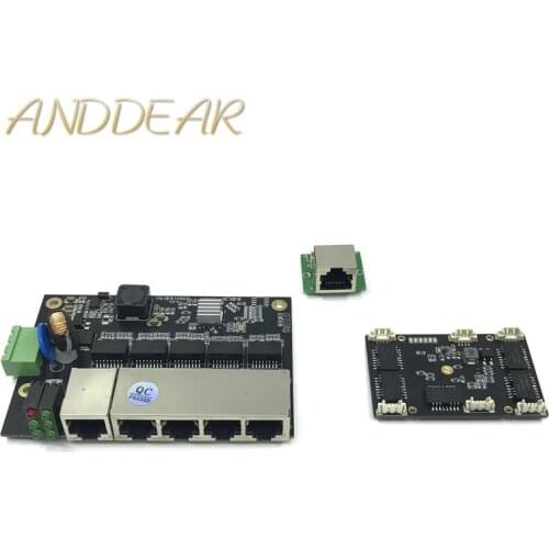 Unmanaged 3/5port 10/100M industrial Ethernet switch module PCBA board OEM Auto-sensing Ports PCBA board OEM Motherboard