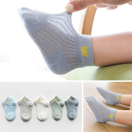 Newborn Baby Socks Short Summer Thin Breathable Mesh No-Show Socks Toddler Loose Short Tube thin ankle Micro Baby Ankle Socks