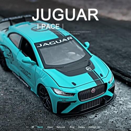 Nicce New 1:32 Jagua I-PACE Car Alloy Sports Car Model Diecast Sound Super Racing Lifting Tail Hot Car Wheel For Children Gifts