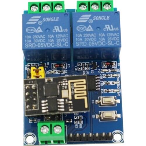 5V ESP8266 Wifi Relay Module 2 Channel Relay Module For IOT Smart Home Phone APP Controller