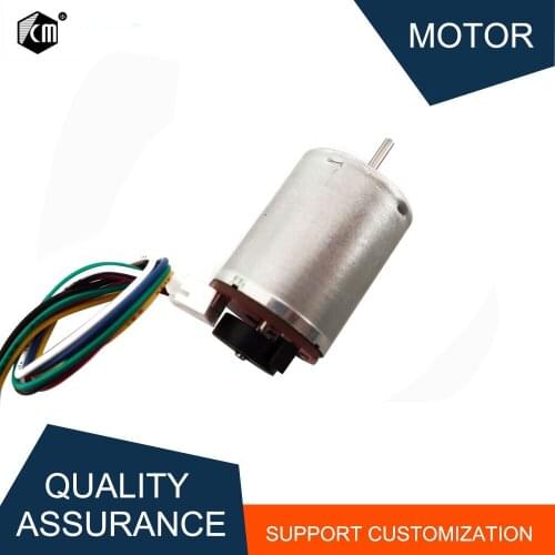 RF371 High Speed Encoder 12V DC Permanent Magnet Motor 4300RPM Adjustable Speed Intelligent Vehicle Toy Motor 6V 24V