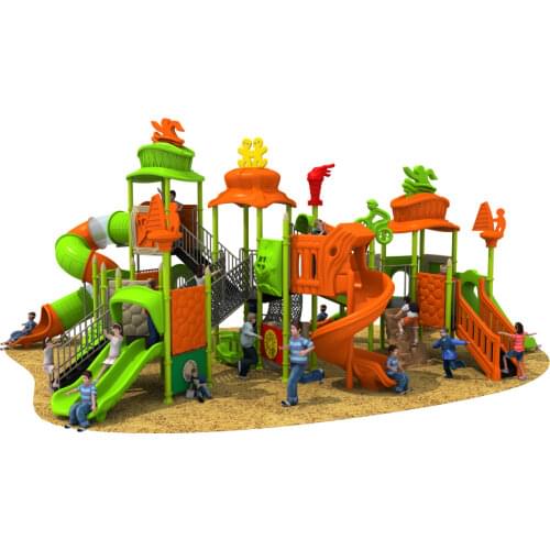 CE,ISO,TUV customized school sport playground plastic slide structure kid qualitied outdoor play equipment YLW-OUT171052