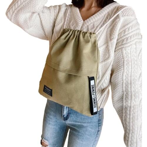 Women Shoulder Bags Korean Style Solid Color Letter Pattern Bag Drawing Straps Closure Adjustable Strap Wild Fashion Outdoor Bag