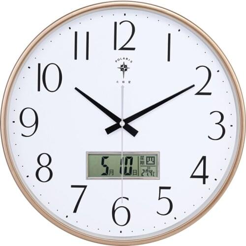 Date Simple Wall Clock Silent Luminous Living Room Digital Wall Clock Creative Quartz Reloj Pared Cocina Horloge Mural ZB50WC