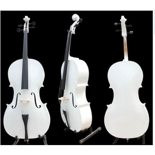 4/4 white Cello Maple Spruce Nice Finished Powerful Sound Master #309