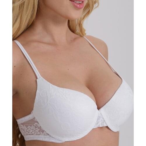 New Women Bra Plus Size Lace Embroidery Floral Ladies Sexy Underwear European Size Bralette Elastic Cotton Brassiere