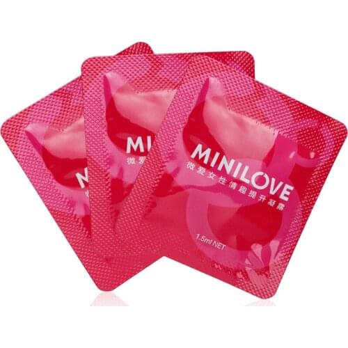 10pcs 1.5ml Sex Lubricant Water Based Lube Female Sexual Enhancer Vagina Orgasm Enhancement Adult Lubrication Massage Oil Women