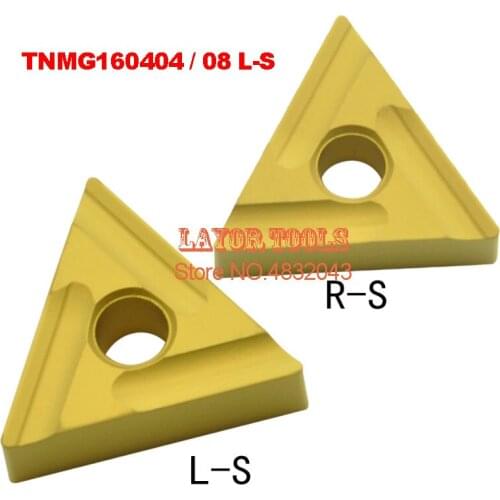 10PCS TNMG160404L-S / TNMG160408L-S Carbide CNC inserts,CNC lathe tool,apply to steel processing,insert MTJNR/WTJNR turning tool
