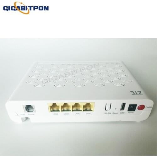 ZTE F660 V6.0 Gpon Onu ONT modem 1GE+3FE+1POTS+WIFI fiber optic router is suitable for FTTH mode with power supply and box