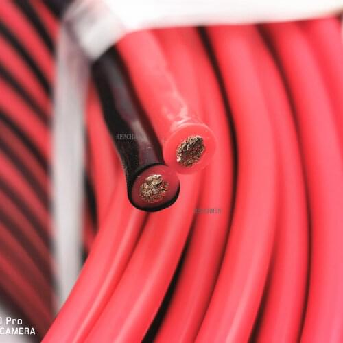 2pin Extension Cable Wire Cord 18awg Silicone Electrical Wire Black and Red 2 Conductor Parallel Wire line Soft and Flexible