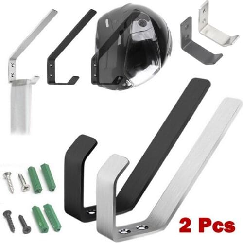 Helmet Hook 2Pcs Motorcycle Helmet Holder Hook Jacket Hanger Home Luggage Hook Multipurpose Wall Mount Rack For Cabinet Door