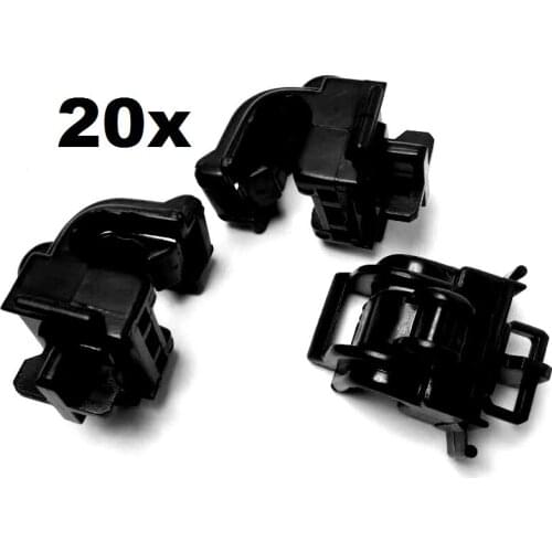 20pcs FOR HONDA ACCORD CR-V PRELUDE NSX TL VIGOR HOOD PROP ROD HOLDER SUPPORT CLIP CLAMP
