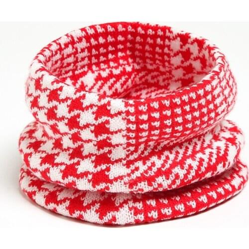 2021 Knitted Neckerchief Neck Scarf Ring Snood Warm Women Winter Windproof Ski Hood Lady Plaid Face Cover Kids Bandana Gaiter