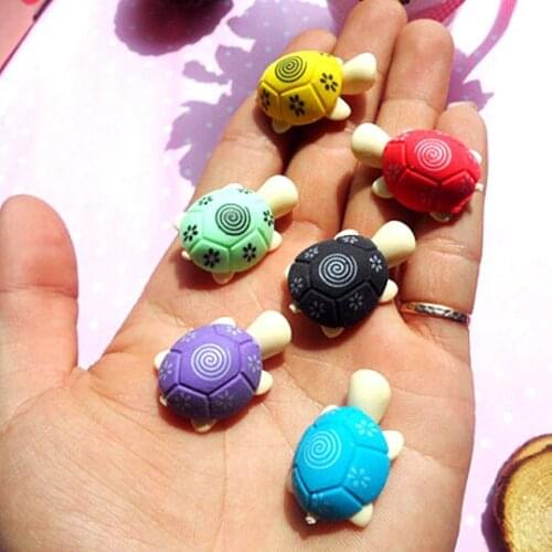 4pcs/Lot Kawaii Turtle Shaped Eraser For Kid Rubber Eraser Cleansing Stationery Products Kid Child Gift Toy korean papelaria