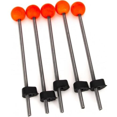 5Pcs Portable Outdoor Fishing Red Ball Spring for Boat Sea Ice Fishing Rod Tools Tackle Accessories Equipment