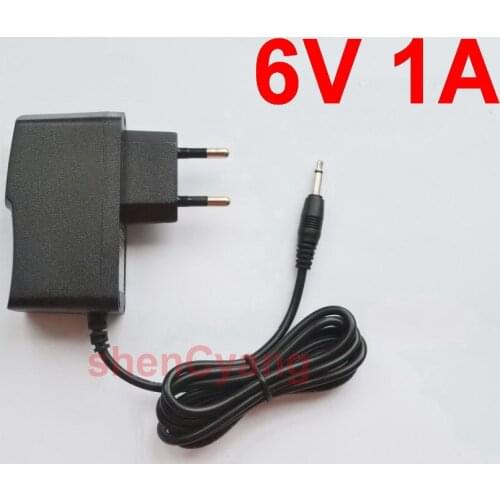 50PCS AC 100-240V to DC 6V 1A 500mA Power Supply Adapter AUX 3.5 Audio Charger For Convenient handheld electronic sewing machine