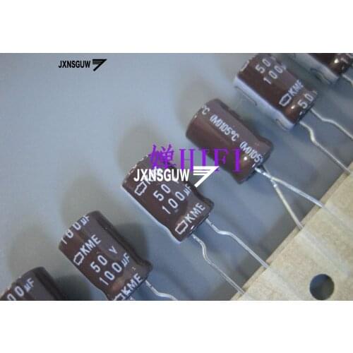 20PCS NIPPON KME 50V100UF 8X11.5MM NCC Aluminum electrolytic capacitor 100UF/50V CHEMI-CON 105 degrees 100uF 50V