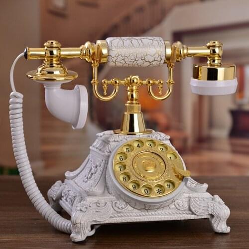 Antique rotary dial telephone set antique dial telephone set back to the old telephone setroom Art Statue