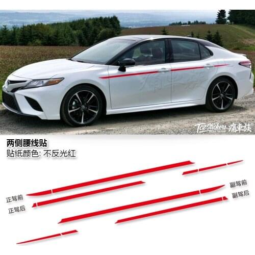 Car Sticker For Toyota Camry 2018-2019 Body Exterior Decoration Sticker Camry Sport Exterior Modification Film