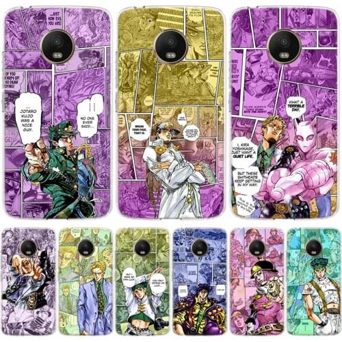 JoJo Bizarre Adventur Anime Phone Case For Motorola Moto G9 G7 G8 G6 G5S E6 E5 Plus Power Play One Action Macro EU Gift Coque Co