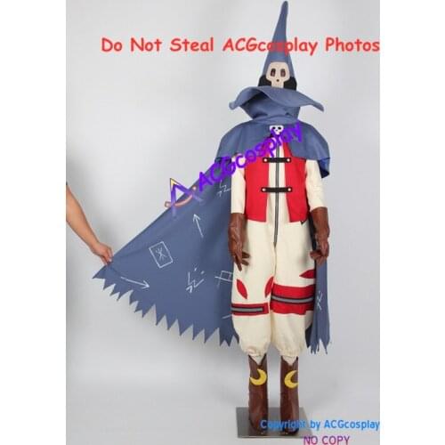 Digimon Adventures Wizardmon Cosplay Costume ACGcosplay include big hat and boots covers
