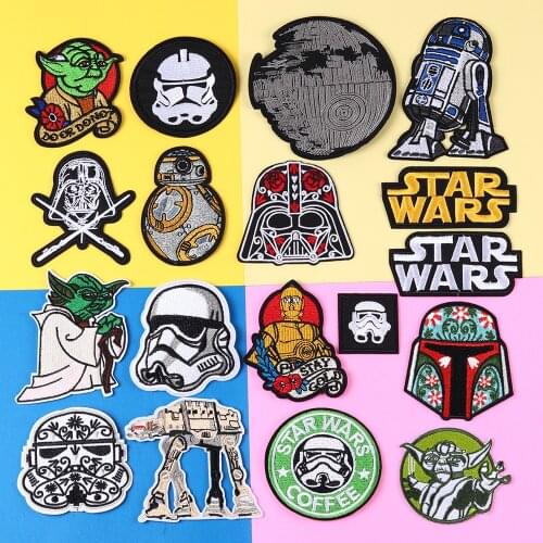 Disney Star Wars Patch Embroidered Yoda Baby Patches for Clothing Iron on Patches on Clothes Patch DIY Garment Decoration Cloth
