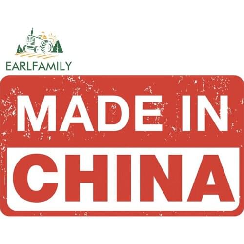 EARLFAMILY 13cm x 7.5cm for Made In China Vinyl Car Stickers Occlusion Scratch Decal Graffiti Windows Sunscreen Car Assessoires