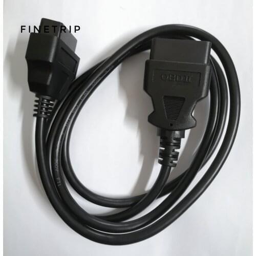 FINETRIP Wholesale 0.3m/1m/1.5m/3m/5m/10m 16Pin OBD2 Extension Cable ELM327 16 Pin OBD II Car Connector Interface