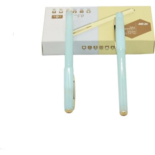 4 boxes of small fresh jelly color gel pen 0.5mm fashion card color school office pen 48pcs