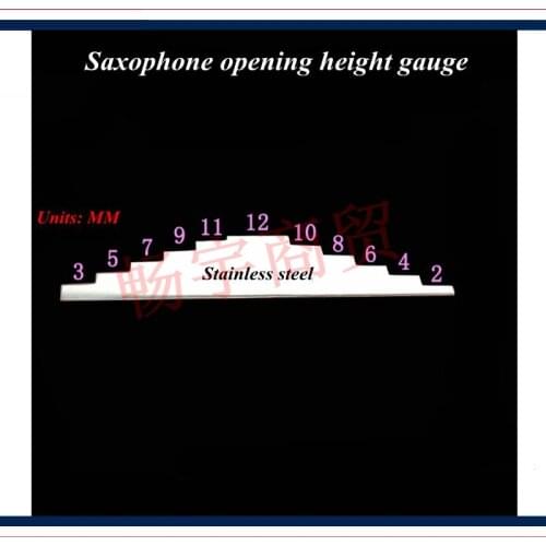 Wind instrument repair tool Saxophone repair tools Saxophone opening height gauge tool Stainless steel