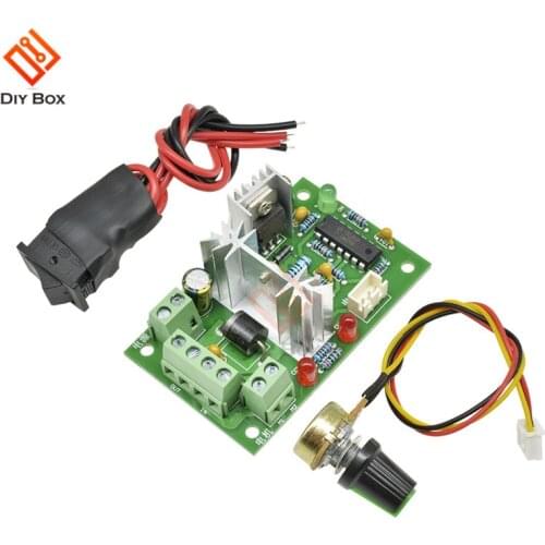 L0371 6-30V 80W 10A Reversible DC Motor Speed Controller High Torque Adjustable PWM Speed Regulator Control Switch Potentiometer
